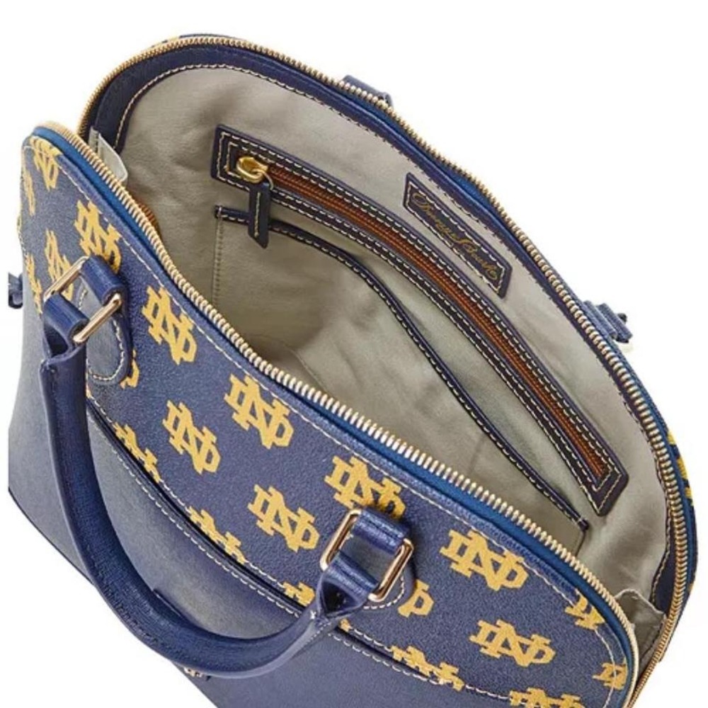 Dooney & Bourke Limited Addition Notre Dame Fight Irish Dome Satchel Crossbody - Picture 4 of 9